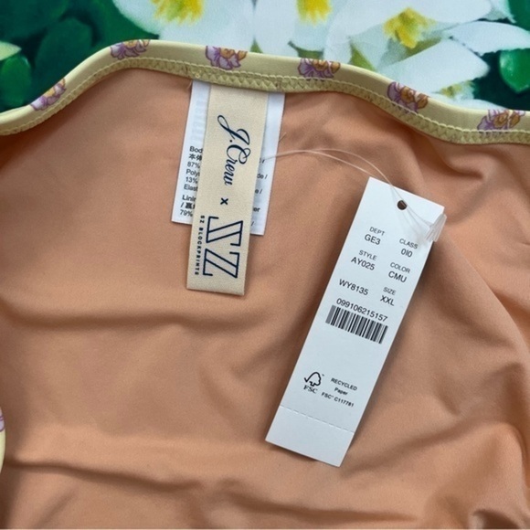 SZ Blockprints X J. Crew Phool Block Print String Bikini Bottoms Size XXL NWT - Picture 8 of 14